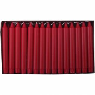 Kronelys &Oslash;23x200 mm Br&aelig;ndetid 8 timer Overdryppede Stearin R&oslash;d