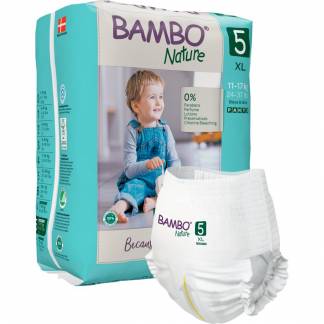 Børneble, bukseble, miljømærket, Bambo Nature Pants, 5
