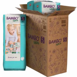 Børneble, tapeble, miljømærket, Bambo Nature, 5, tall pack