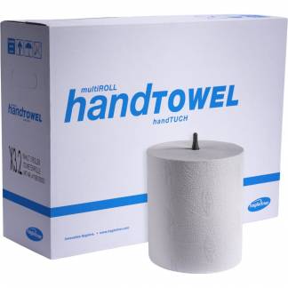 Håndklæderulle, Hagleitner, 3-lags, Mini, 120m x 21cm, Ø17,9cm, hvid, nyfiber