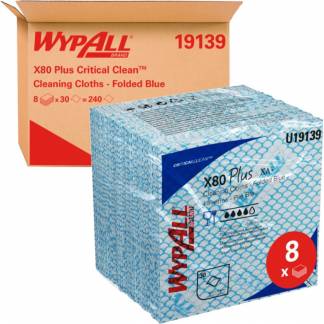 Industriaft&oslash;rring, Kimberly-Clark Wypall X80, 35,5x35,5cm
