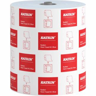 H&aring;ndkl&aelig;derulle, Katrin Plus, 2-lags, 180m x 21cm, &Oslash;19,2cm, bl&aring;, nyfiber