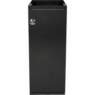 Affaldsspand, V-Part Modular waste, sort, pulverlakeret st&aring;l, 55 l, med frontl&aring;ge