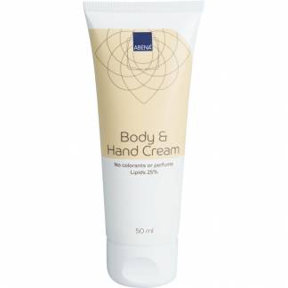 Hud- og Håndcreme, ABENA, 50 ml, uden farve og parfume