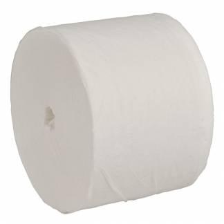 Toiletpapir, neutral, 2-lags, 100m x 9cm, Ø13,3cm, hvid, nyfiber
