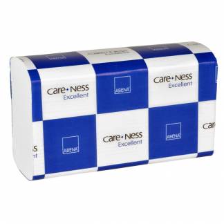 Håndklædeark, ABENA Care-Ness Excellent, 3-lags, Z-fold, 24x20,6cm, 8 cm, hvid