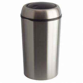 Affaldsspand, st&aring;l mat, plast/rustfrit st&aring;l