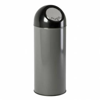 Affaldsspand, V-Part, gr&aring;, metal/plast, 55 l