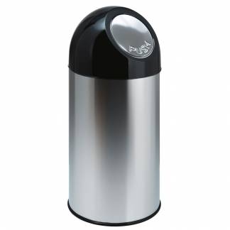 Affaldsspand, V-Part, gr&aring;, metal/plast, 40 l