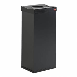 Affaldsspand, Hailo Big Box, sort, plast/st&aring;l, 60 l, rektangul&aelig;r