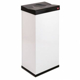 Affaldsspand, Hailo Big Box, hvid, plast/st&aring;l, 52 l, rektangul&aelig;r