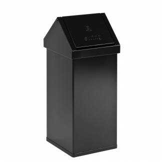 Affaldsspand, Carro-Line Carro-swing, sort, aluminium, 55 l, ildd&aelig;mpende