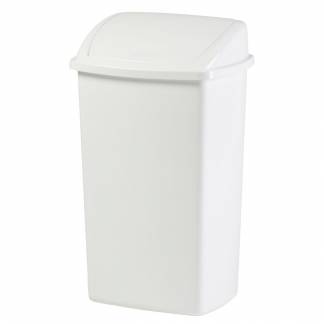 Affaldsspand, V-Part, hvid, plast, 50 l, med sving låg