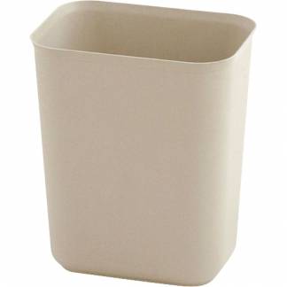 Papirkurv, Rubbermaid, beige, glasfiber, 6.6 l, ildd&aelig;mpende