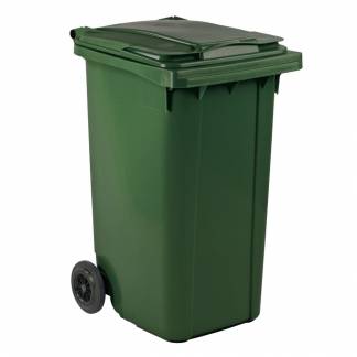 Affaldscontainer, ESE, grøn, HDPE/plast, 240 l, UV-resistent