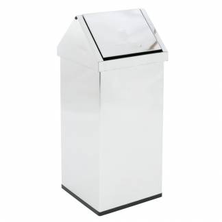 Affaldsspand, Carro-Line Carro-swing, st&aring;l, rustfrit st&aring;l, 110 l, ildd&aelig;mpende