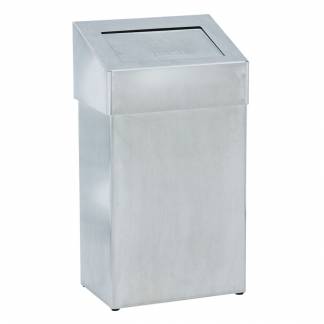 Affaldsspand, V-Part, stål, rustfrit stål, 18 l, forberedt til vægmontering inkl. materiale til m...