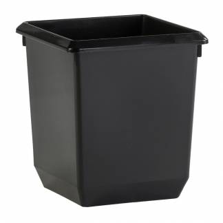 Papirkurv, V-Part, sort, plast, 21 l, kildesortering mulig