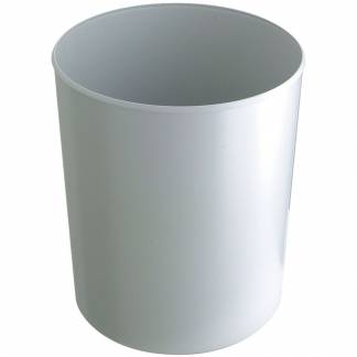 Papirkurv, Rubbermaid, gr&aring;, PS, 20 l, ildd&aelig;mpende