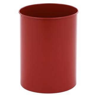 Papirkurv, V-Part, rød, metal