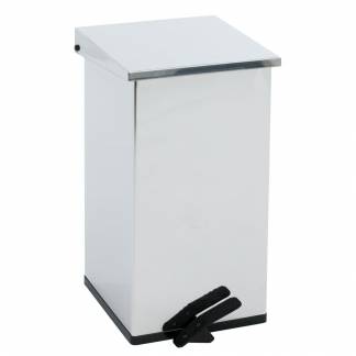 Pedalspand, Carro-Line Carro-kick, st&aring;l, rustfrit st&aring;l, 55 l, med soft close l&aring;g, ildd&aelig;mpende