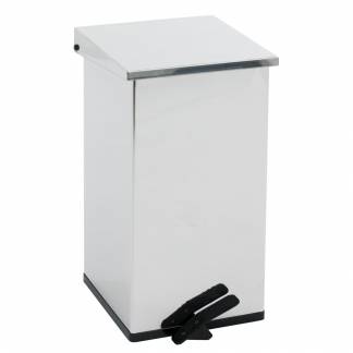 Pedalspand, Carro-Line Carro-kick, hvid, aluminium, 55 l, med soft close l&aring;g, ildd&aelig;mpende