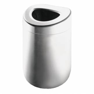 Affaldsspand, st&aring;l, rustfrit st&aring;l, 120 l, med inderspand i plast