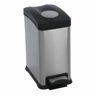 Pedalspand, EKO Rejoice, st&aring;l, FPP/rustfrit st&aring;l, 12 l, med inderspand i plast, og soft close l&aring;g