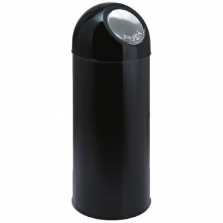 Affaldsspand, V-Part, sort, metal/plast