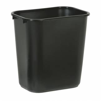 Affaldsspand, Rubbermaid, sort, PE, 26.6 l, rektangul&aelig;r