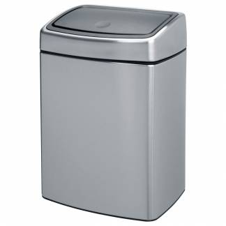 Affaldsspand, Brabantia Touch bin, st&aring;l mat, rustfrit st&aring;l, 10 l, mat st&aring;l, med inderspand i plas...