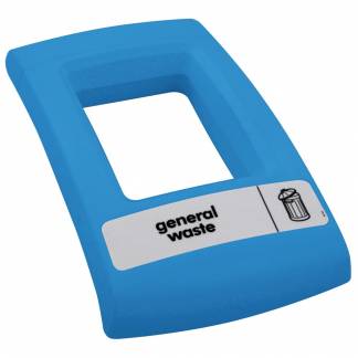 L&aring;g, Enviro, bl&aring;, MDPE, med &aring;bent indkast, til alle typer affald