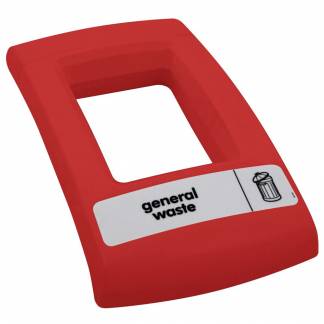 L&aring;g, Enviro, r&oslash;d, MDPE, med &aring;bent indkast, til alle typer affald
