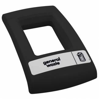 L&aring;g, Enviro, sort, MDPE, med &aring;bent indkast, til alle typer affald