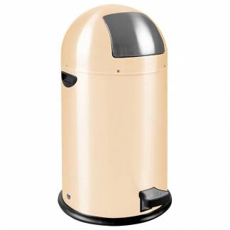 Pedalspand, EKO Kick-can, creme, st&aring;l, 33 l, inderspand i metal