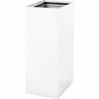 Affaldsspand, V-Part, hvid, pulverlakeret stål, 60 l