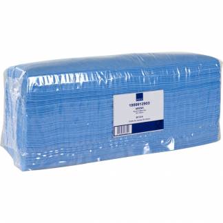 Industriaftørring, ABENA, 1-lags, interfold, 42x38cm, blå