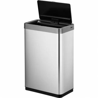 Affaldsspand, EKO Mirage X Sensor, stål mat, rustfrit stål, 1-rums, 47 l, med plast inderspand og...