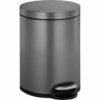 Pedalspand, EKO Serene, platinum, stål, 1-rums, 5 l