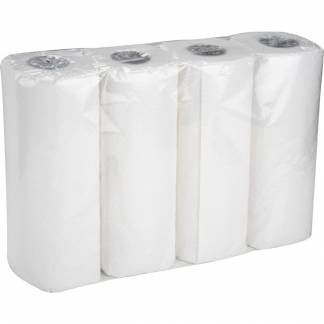 Køkkenrulle, 4 ruller neutral, 2-lags, 14m x 25cm, Ø11cm, hvid