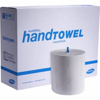 Håndklæderulle, Hagleitner, 2-lags, 222m x 21cm, Ø17,9cm, hvid, genanvendt papir