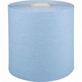 Håndklæderulle, neutral, 2-lags, Midi, 150m x 20cm, Ø19cm, blå, genanvendt papir