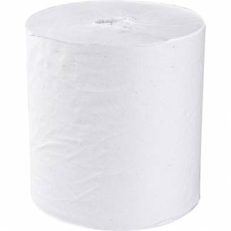 Håndklæderulle, neutral, 1-lags, Midi, 300m x 20cm, Ø20cm, hvid, genanvendt papir