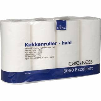Køkkenrulle, ABENA Care-Ness Excellent, 2-lags, 17,8m x 22,5cm, Ø11cm, hvid