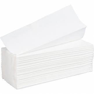 Håndklædeark, ABENA Care-Ness Excellent, 2-lags, W-fold, 34x22cm, 8,5 cm, hvid