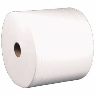Værkstedsrulle, neutral, 4-lags, 400m x 29,3cm, Ø38cm, hvid