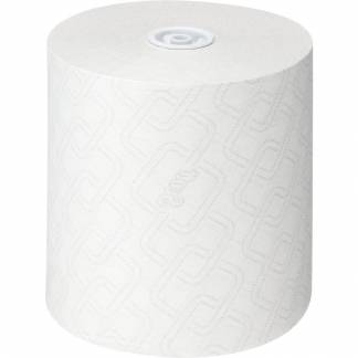 Håndklæderulle, Kimberly-Clark Scott, 1-lags, 350m x 19,8cm, hvid, blandingsfibre