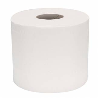 Toiletpapir, neutral, 2-lags, 33,75m x 9,8cm , Ø10cm, hvid