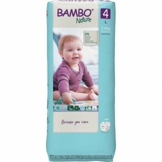 Børneble, tapeble, miljømærket, Bambo Nature, 4, tall pack