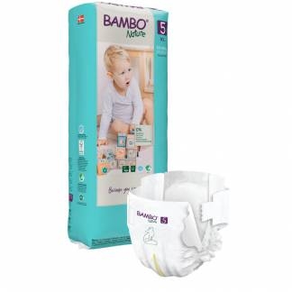 Børneble, tapeble, miljømærket, Bambo Nature, 5, tall pack